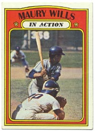 1972 Topps Baseball Cards      438     Maury Wills IA